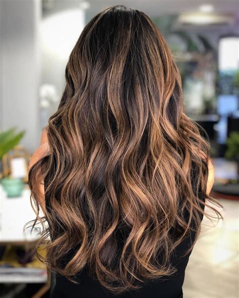 balayage brunette caramel